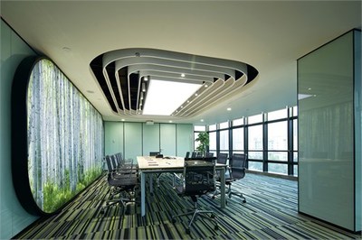 騰訊科技(北京)希格瑪大廈4F辦公區裝修工程_美國室內設計中文網